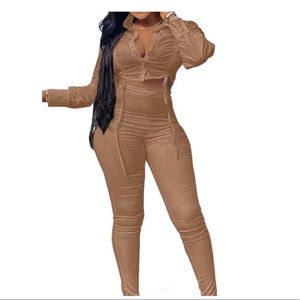 Ruched two piece set